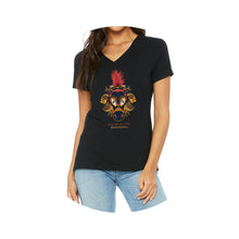 Load image into Gallery viewer, Short Sleeve V-Neck Tee - Black Macho Raton