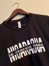 Load image into Gallery viewer, LA CHAVALA LINDA-UNISEX V-Neck & Crew Neck T-Shirt - BLACK & WHITE