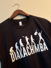 Load image into Gallery viewer, EVOLUCION DIAKACHIMBA-UNISEX V-Neck & Crew Neck T-Shirt - BLACK & WHITE