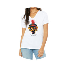 Load image into Gallery viewer, Short Sleeve V-Neck Tee - White Macho Ratón